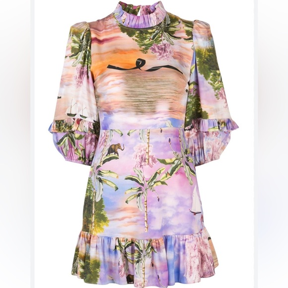 CYNTHIA ROWLEY Catalina ruffle mini dress - Picture 4 of 7